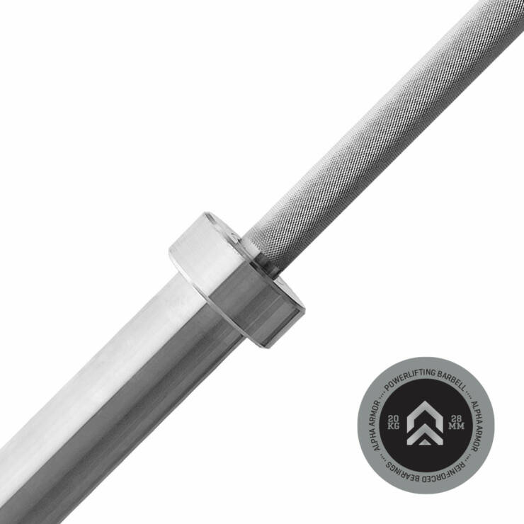 POWERLIFTING BAR HARD CHROME ALPHA ARMOR ® - Image 4