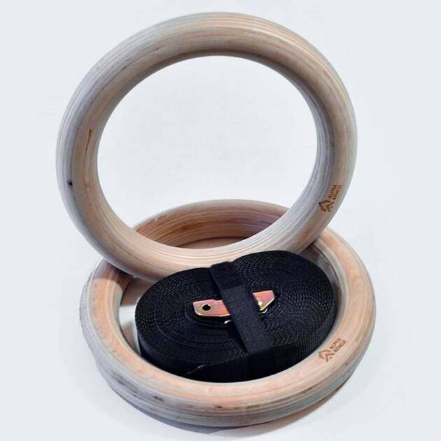 AROS GIMNASTICOS DE MADERA ALPHA ARMOR® (PAR)