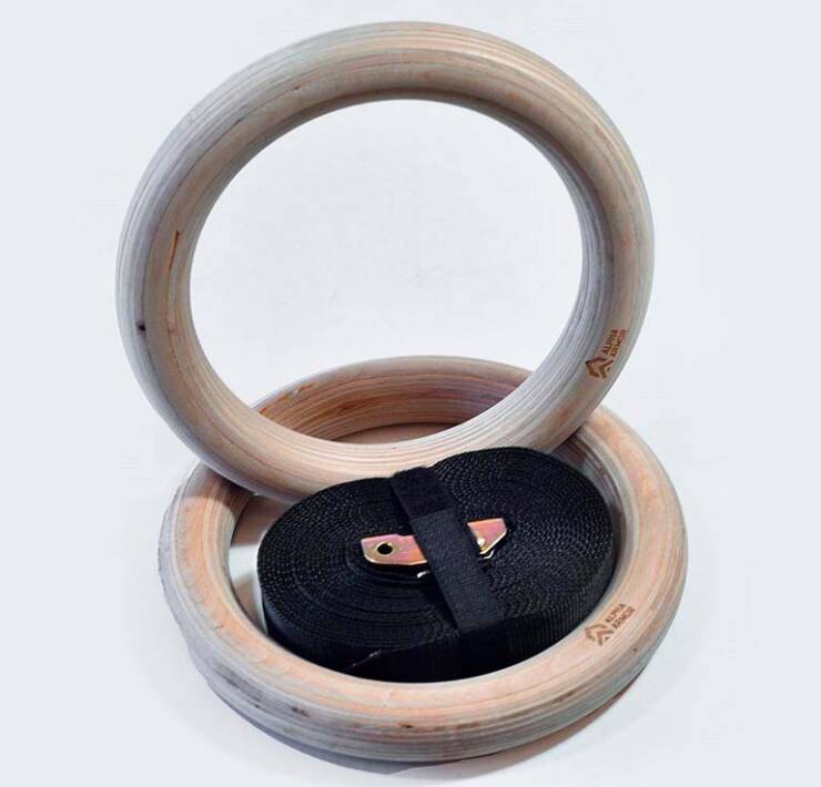 AROS GIMNASTICOS DE MADERA ALPHA ARMOR® (PAR)